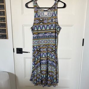Patterned Sleeveless Dress